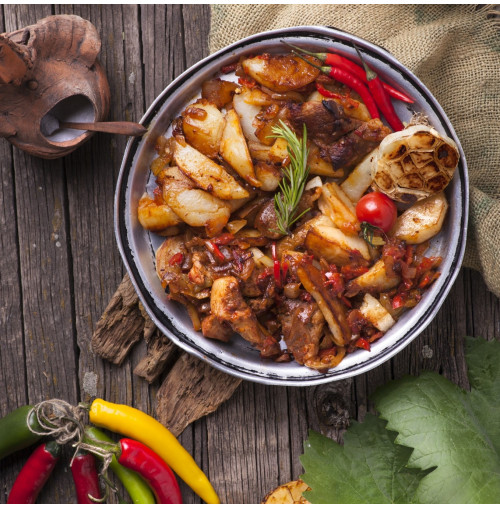  Roasted pork in village style